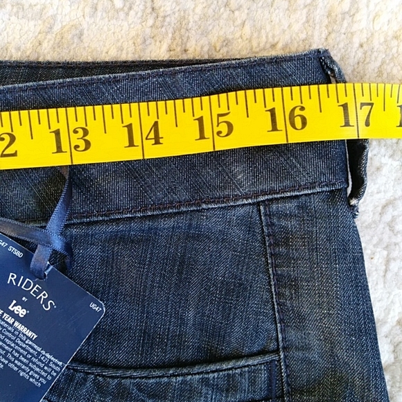 NEW Premium Riders by Lee Instantly Slims You Jeans 10P Blue - Picture 13 of 16